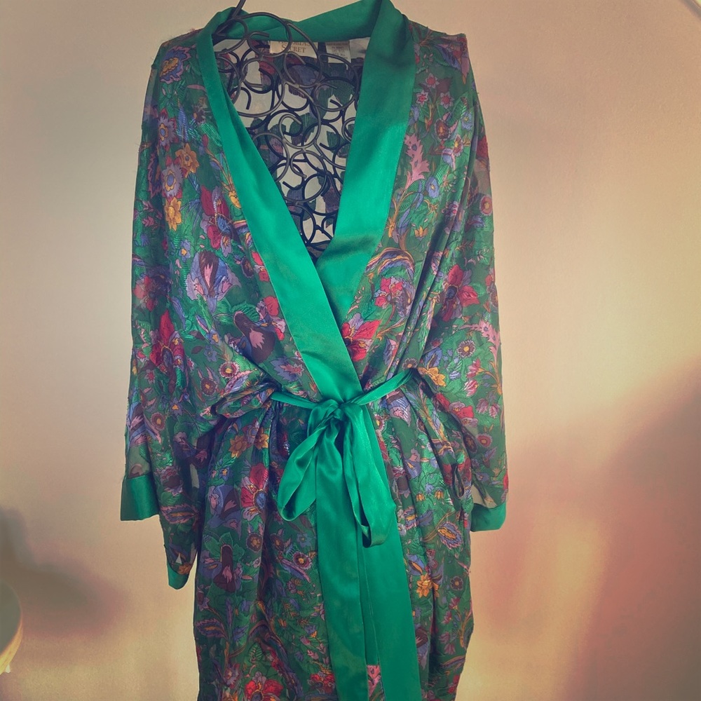 Victoria Secret Silky Robe and Teddy NW Size L